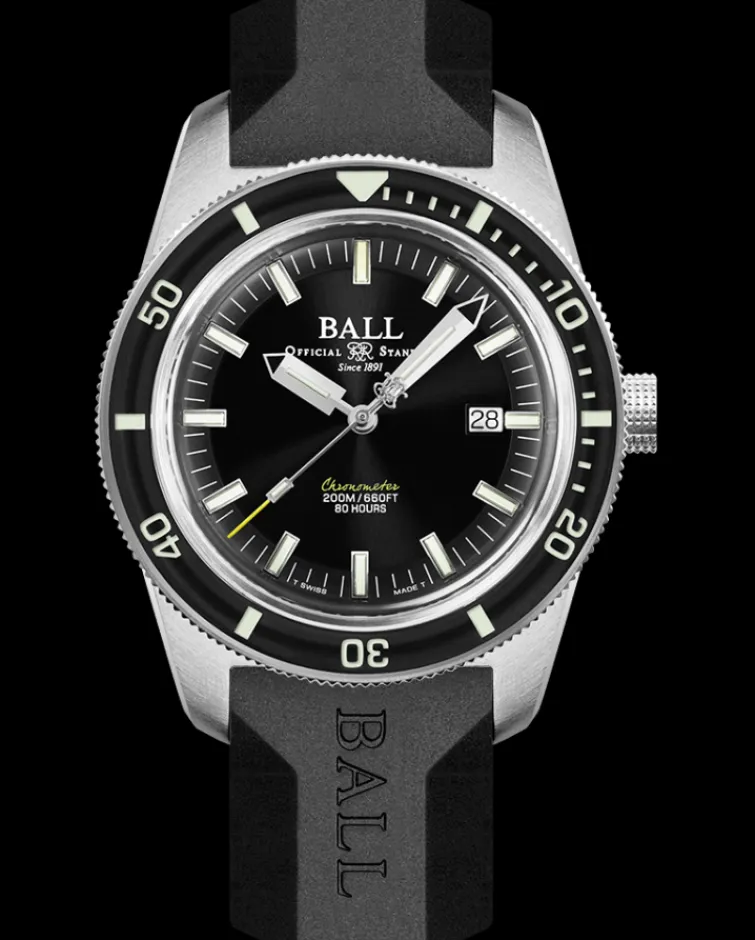 Ball Watch Engineer Ii<Engineer II M Skindiver Heritage BLACKRUBBERSTRAP