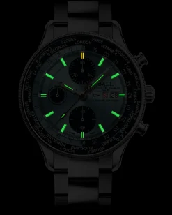 Ball Watch Engineer Ii<Engineer II Navigator World Time Chronograph Iceblue