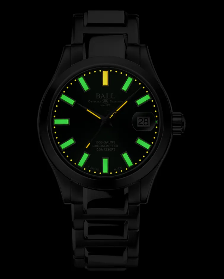 Ball Watch Engineer Iii<Engineer III Marvelight Chronometer (36mm) GREEN