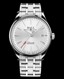 Ball Watch Trainmaster<Trainmaster Manufacture 80 Hours SILVER